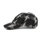 Chanel Cap CC Logo Tweed Cotton M Hat Black — view 2