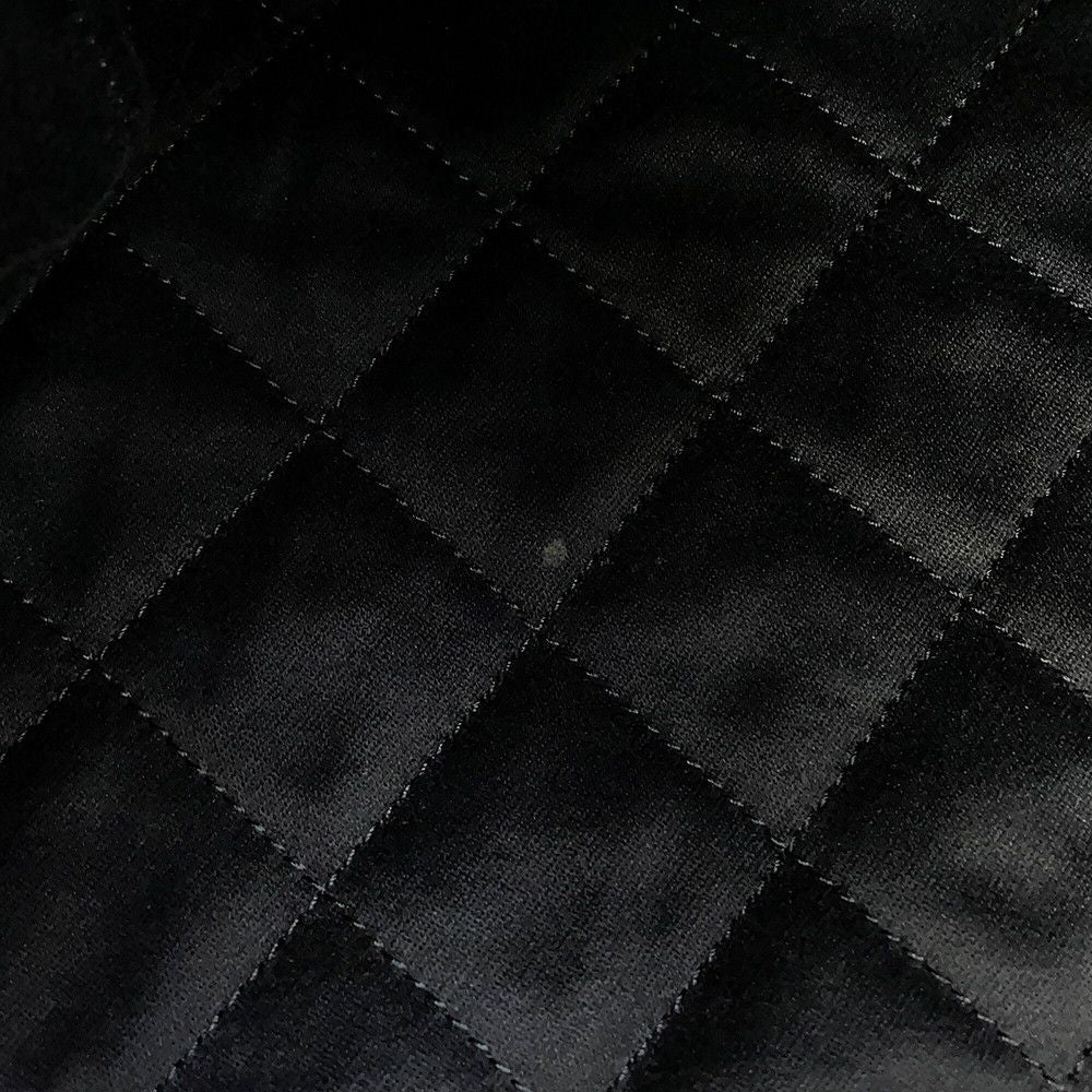 Chanel Chain Shoulder Bag 22 Quilted Small Velour Sequin Black with Pouch — view 9