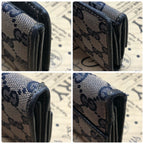 Gucci Bifold Wallet Hook Sherry GG Canvas Card Billfold — view 4