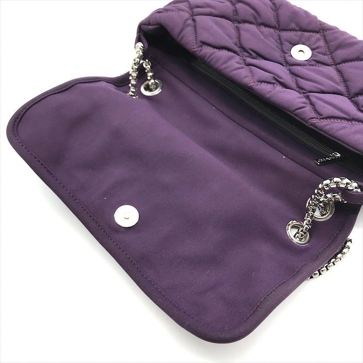 Chanel CC Logo Quilted Bubble Quilt Canvas Fabric Full Flap Chain Shoulder Bag — view 7