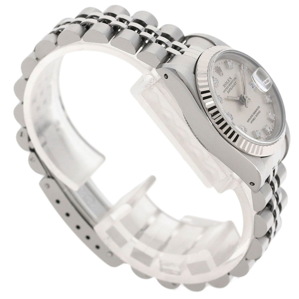 Rolex Datejust Diamond Watch SS 18k White Gold — view 2