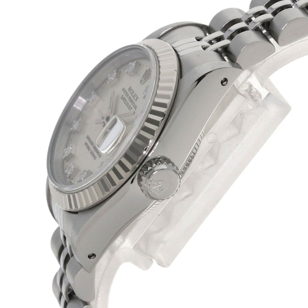 Rolex Datejust Diamond Watch SS 18k White Gold — view 5
