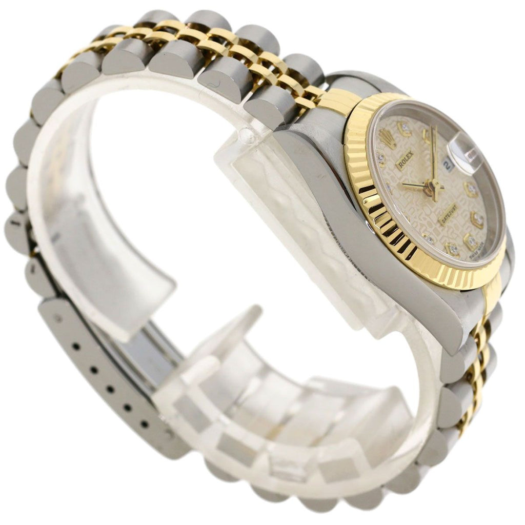 Rolex Datejust Diamond Watch SS Yellow Gold 18k — view 2
