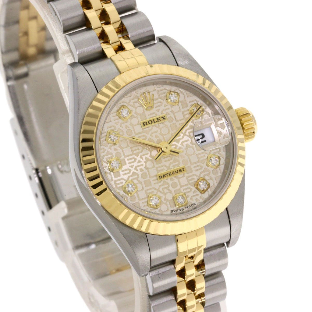 Rolex Datejust Diamond Watch SS Yellow Gold 18k — view 4