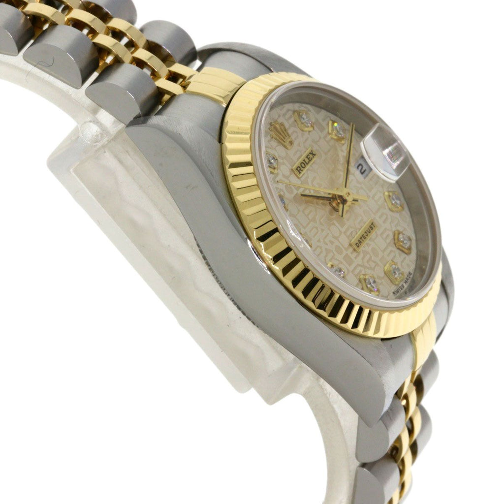 Rolex Datejust Diamond Watch SS Yellow Gold 18k — view 6
