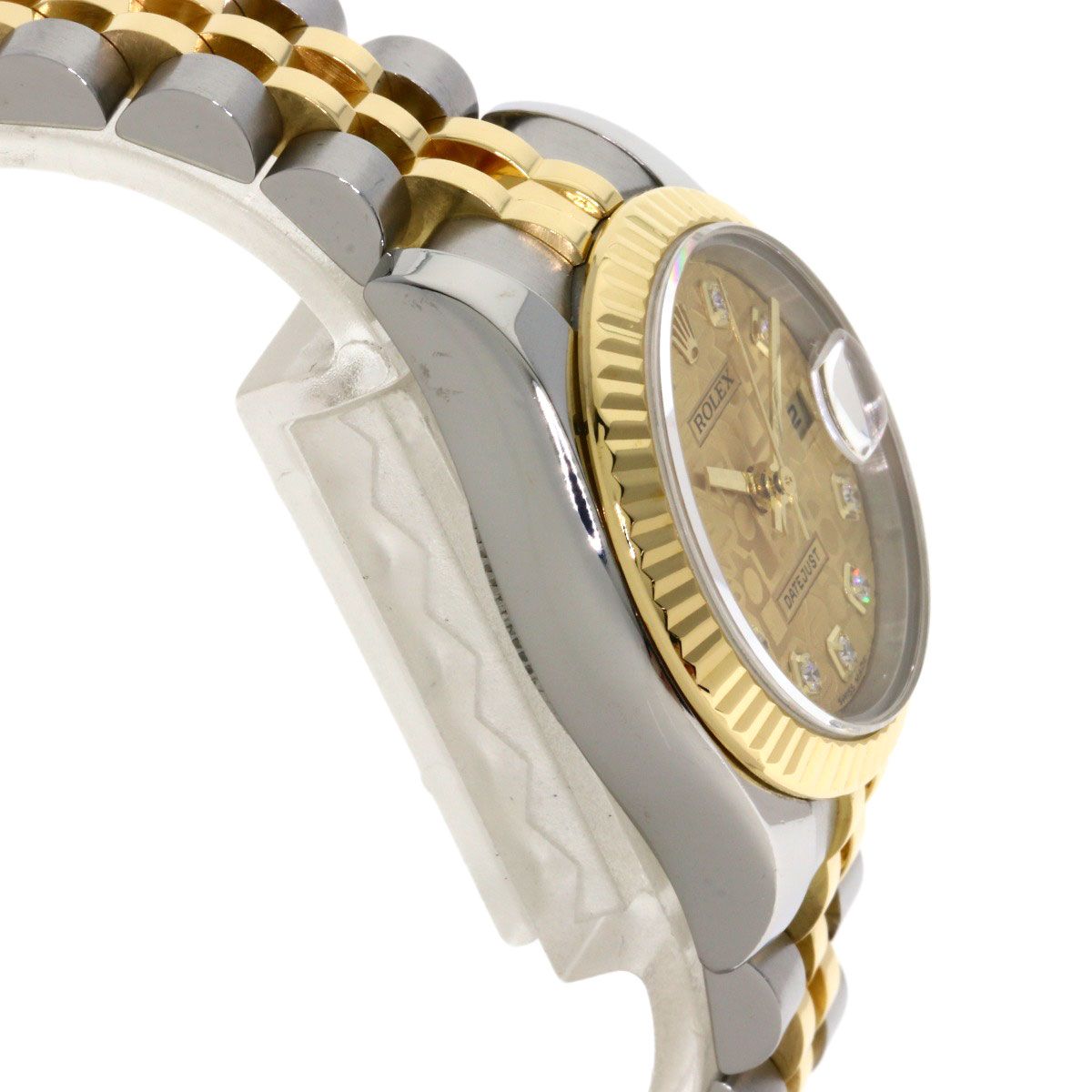 Rolex Datejust Diamond Watch SS Yellow Gold 18k — view 6
