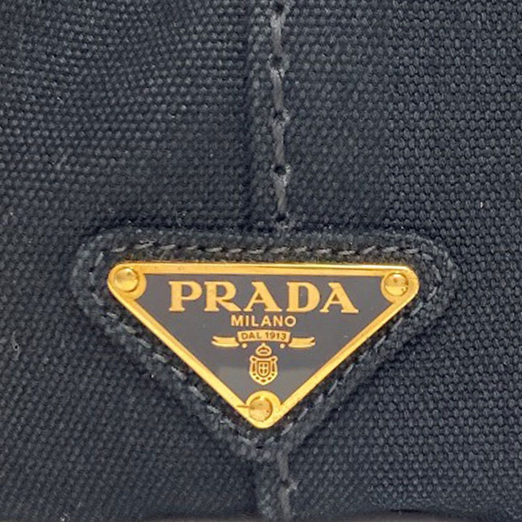 Prada Canapa Mini 2-Way Handbag Canvas — view 9