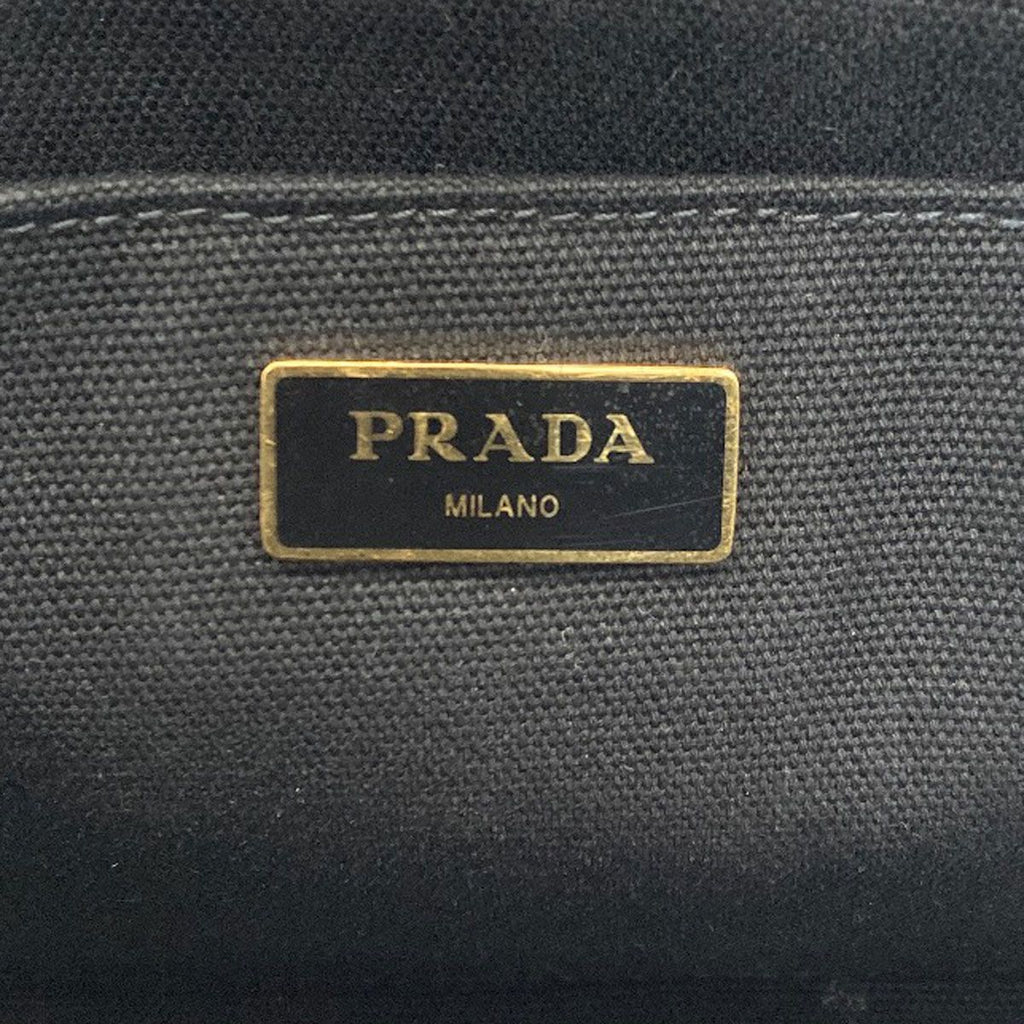 Prada Canapa Mini 2-Way Handbag Canvas — view 6