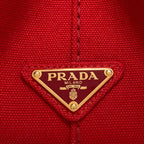 Prada Canapa Mini 2-Way Handbag Canvas — view 9