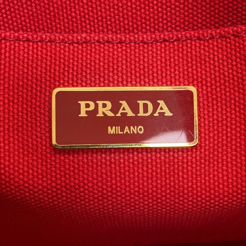 Prada Canapa Mini 2-Way Handbag Canvas — view 6
