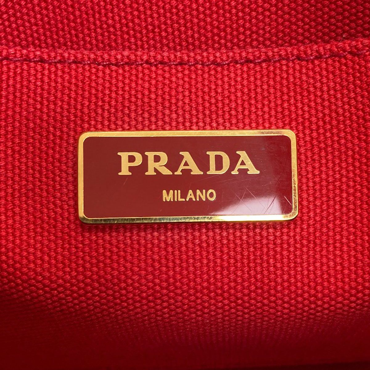 Prada Canapa Mini 2-Way Handbag Canvas — view 6