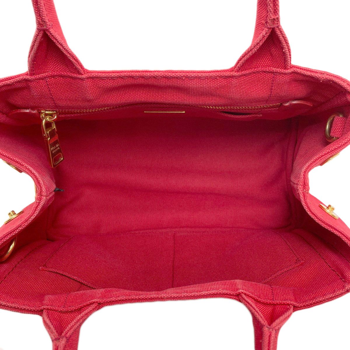 Prada Canapa Mini 2-Way Handbag Canvas — view 5