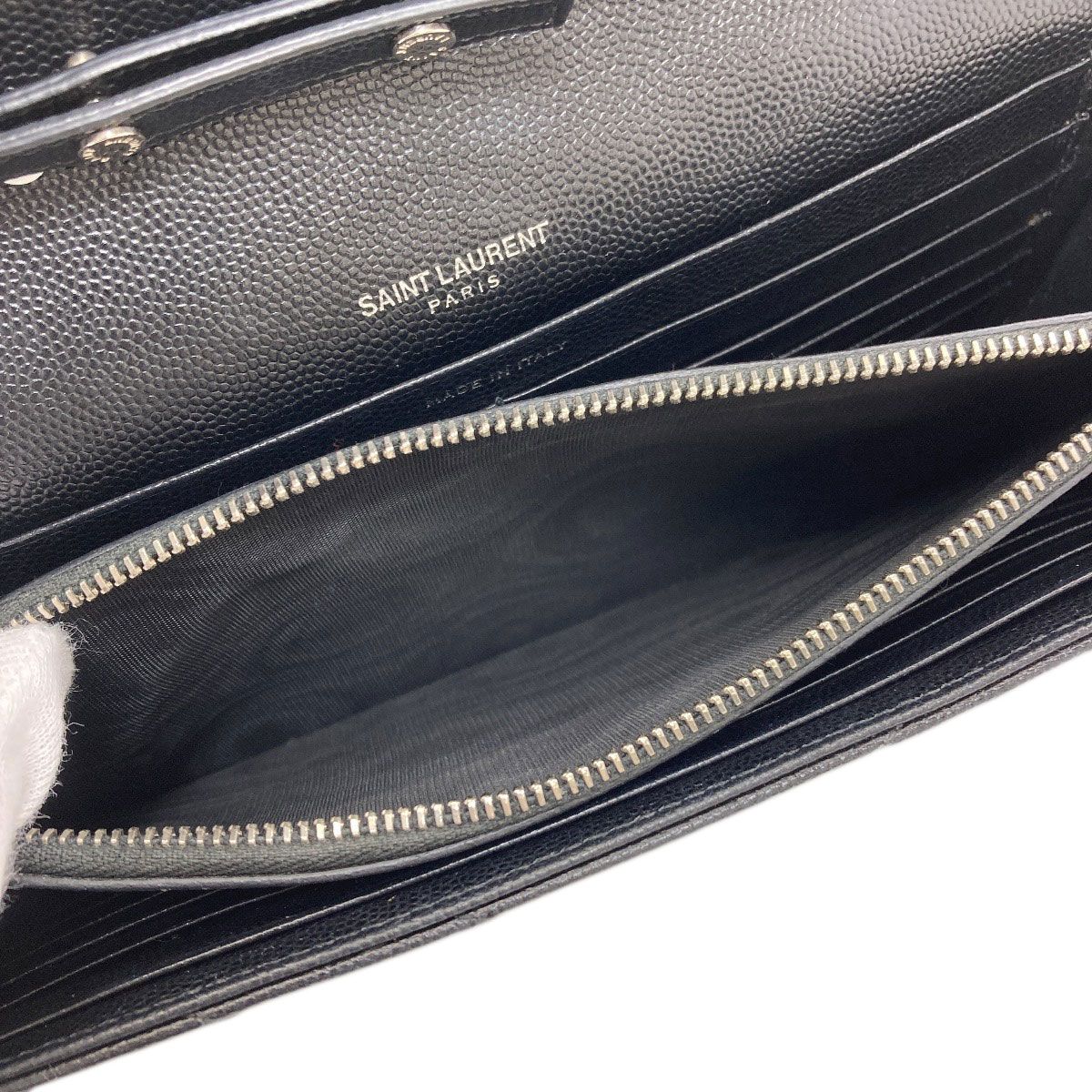 Saint Laurent Yves Chain Shoulder Stitch Bag Calf — view 6