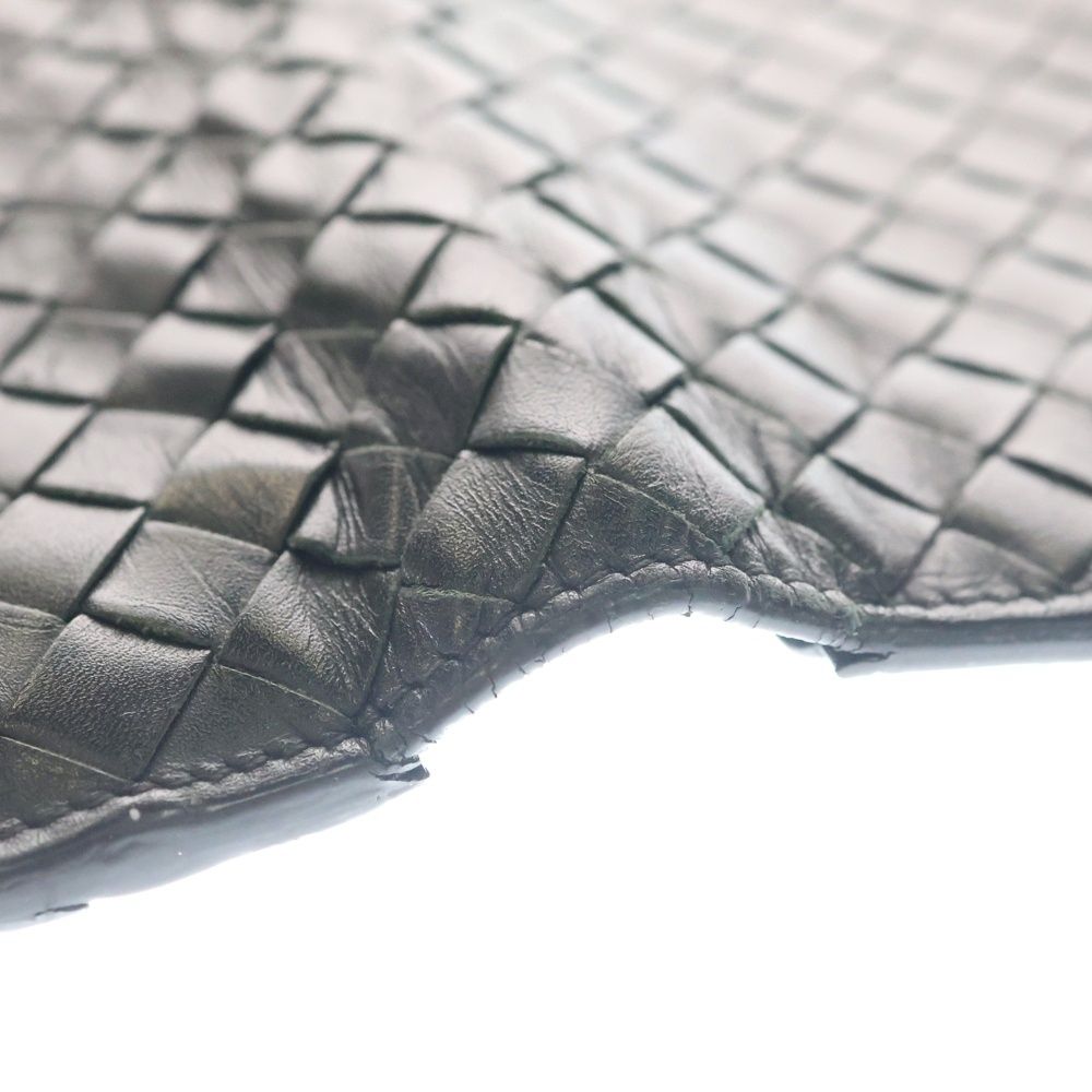 Bottega Veneta Intrecciato Bifold Wallet Leather Black — view 6