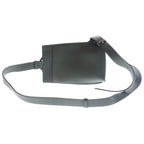 Loewe Vertical T-pocket Mini Shoulder Bag Khaki Green Leather Silver — view 2