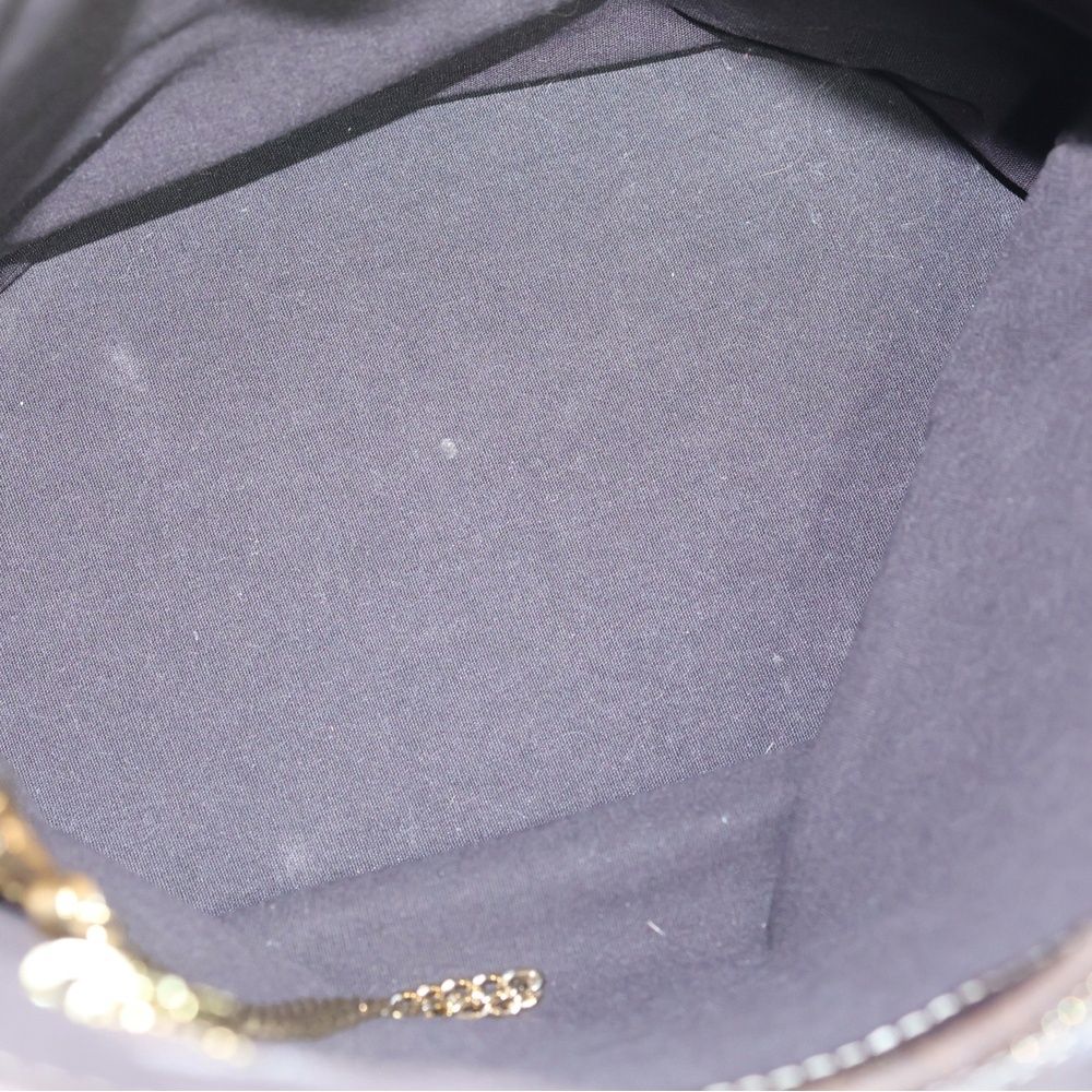 Louis Vuitton Monogram Mini Bucket PM Tote Brown Leather Canvas Gold — view 4