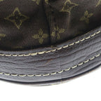 Louis Vuitton Monogram Mini Bucket PM Tote Brown Leather Canvas Gold — view 6