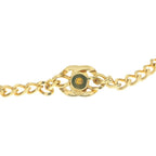 Chanel CC Logo Turnlock Necklace Pendant Chain Gold — view 3