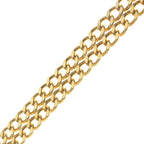 Chanel CC Logo Turnlock Necklace Pendant Chain Gold — view 4