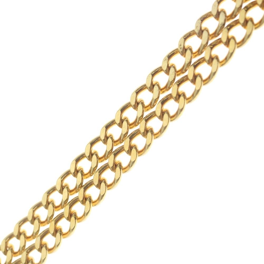 Chanel CC Logo Turnlock Necklace Pendant Chain Gold — view 4