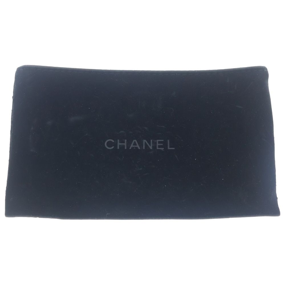 Chanel CC Logo Card Case Business Holder Silver Caviar Leather — view 6