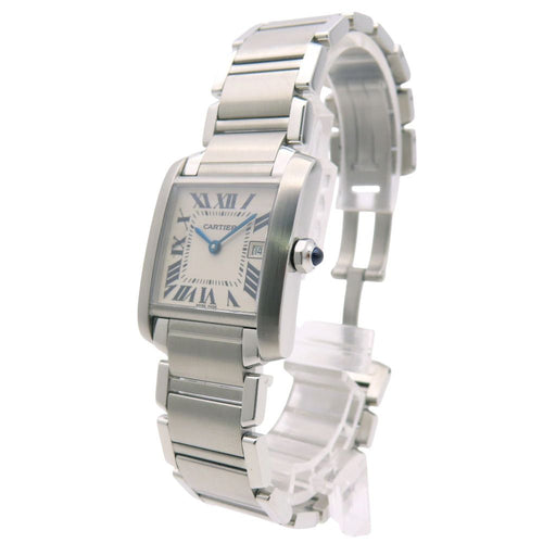 Cartier Tank Francaise MM Quartz Watch SS Silver — view 2