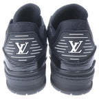 Louis Vuitton LV Trainers Epi Patent Leather Low Cut Sneakers Black — view 3
