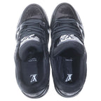Louis Vuitton LV Trainers Epi Patent Leather Low Cut Sneakers Black — view 4