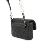 Chanel Shoulder Bag Quilted Mini Logo Ball Lambskin Black — view 2