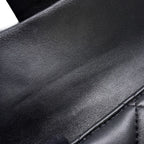 Chanel Shoulder Bag Quilted Mini Logo Ball Lambskin Black — view 9