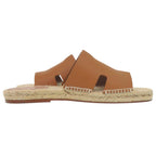 Hermes Espadrilles Antigua 42) Calf Leather Natural Brown Sandals Shoes — view 4