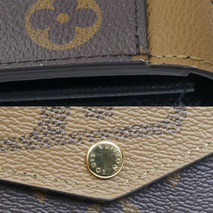 Louis Vuitton Portefeuille Sarah Wallet Monogram Giant Reverse Brown — view 6