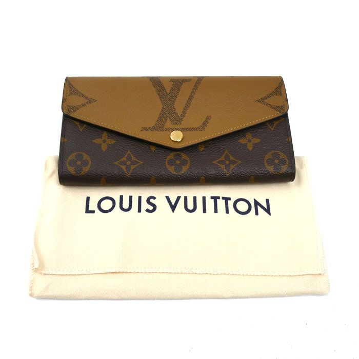 Louis Vuitton Portefeuille Sarah Wallet Monogram Giant Reverse Brown — view 7