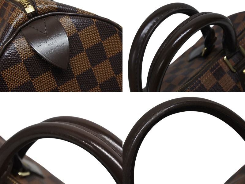 Louis Vuitton Speedy 30 Handbag Damier Canvas Gold Brown — view 5