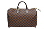 Louis Vuitton Speedy 35 Handbag Damier Canvas Brown Gold