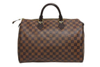 Louis Vuitton Speedy 35 Handbag Damier Canvas Brown Gold — view 2