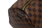 Louis Vuitton Speedy 35 Handbag Damier Canvas Brown Gold — view 4