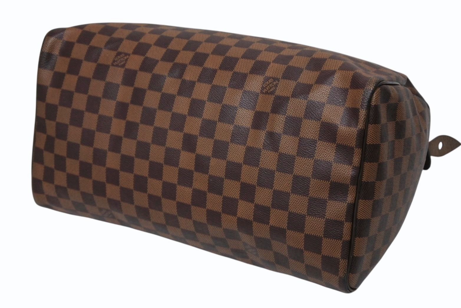 Louis Vuitton Speedy 35 Handbag Damier Canvas Brown Gold — view 7