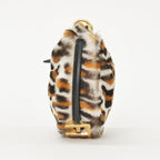 Fendi Graffiti Mini Leopard Mini Handbag Calf Hair Calfskin White Brown — view 2