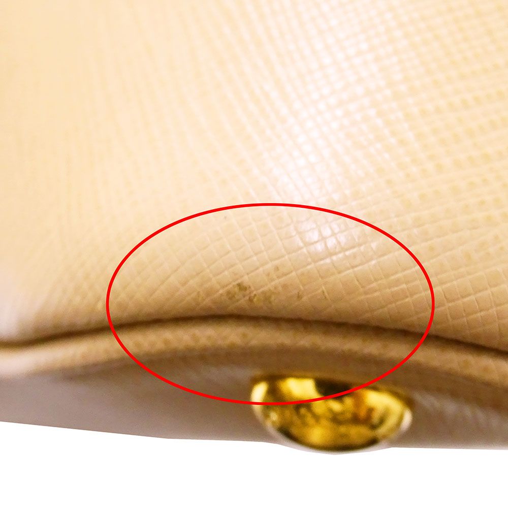 Prada 2-Way Shoulder Bag Saffiano Promenade Beige Commuting to School — view 9