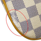Louis Vuitton Shoulder Bag Damier Azur Canvas Pochette Bosphore Ivory Crossbody — view 9