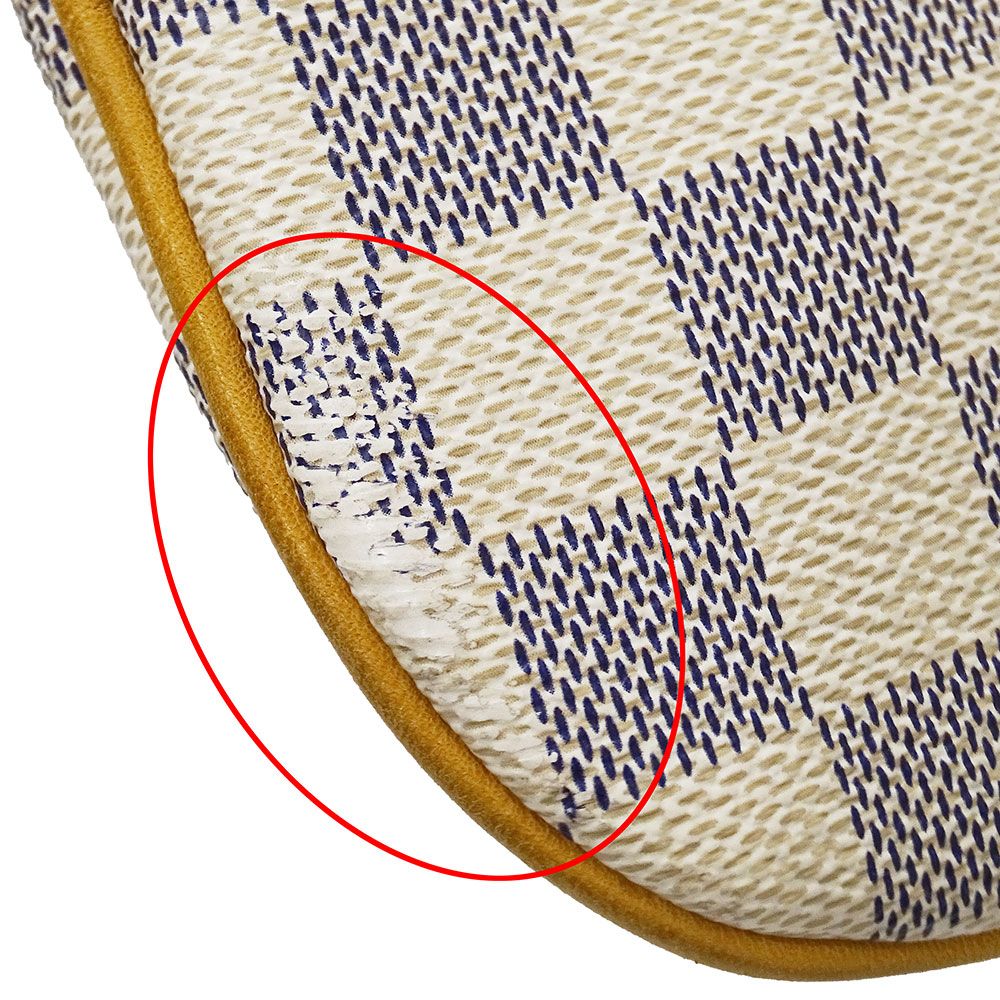 Louis Vuitton Shoulder Bag Damier Azur Canvas Pochette Bosphore Ivory Crossbody — view 9