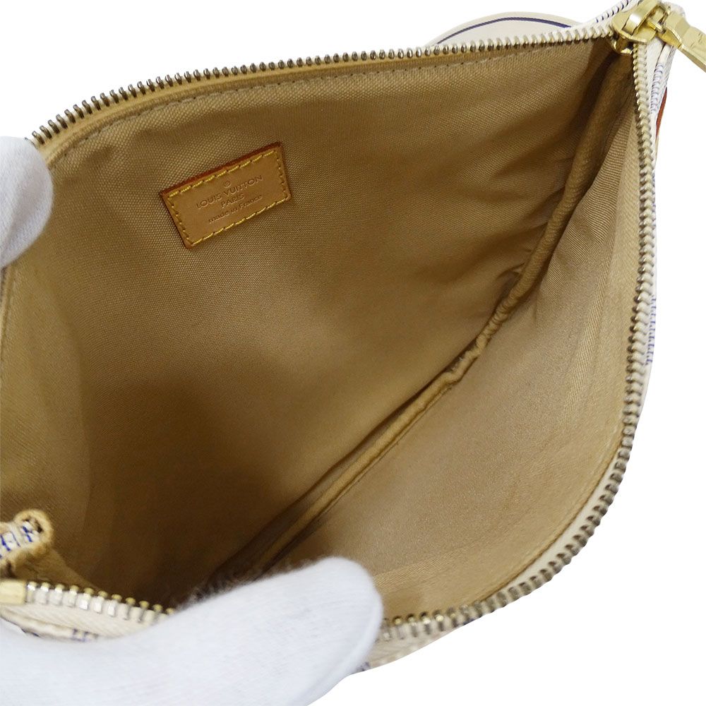 Louis Vuitton Shoulder Bag Damier Azur Canvas Pochette Bosphore Ivory Crossbody — view 6