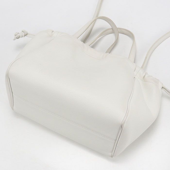 Celine Small Cabas Drawstring Triomphe Handbag Leather — view 2
