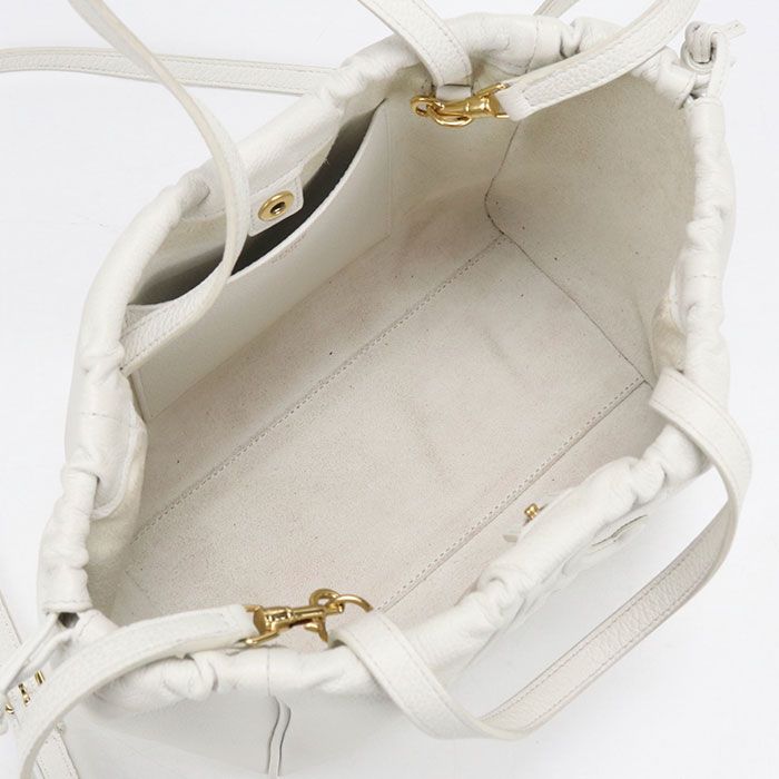 Celine Small Cabas Drawstring Triomphe Handbag Leather — view 3