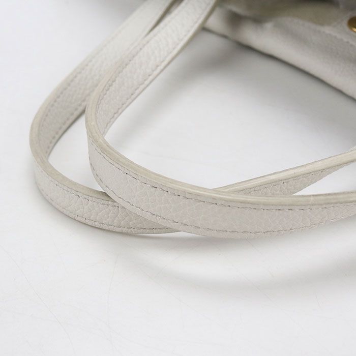 Celine Small Cabas Drawstring Triomphe Handbag Leather — view 8
