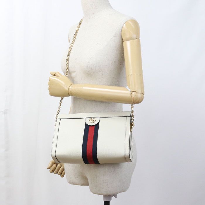Gucci Chain Ophidia Shoulder Bag Leather — view 7