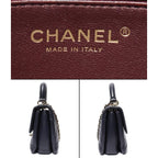 Chanel 2-Way Chain Shoulder Bag Gold Lambskin Quilted — view 4