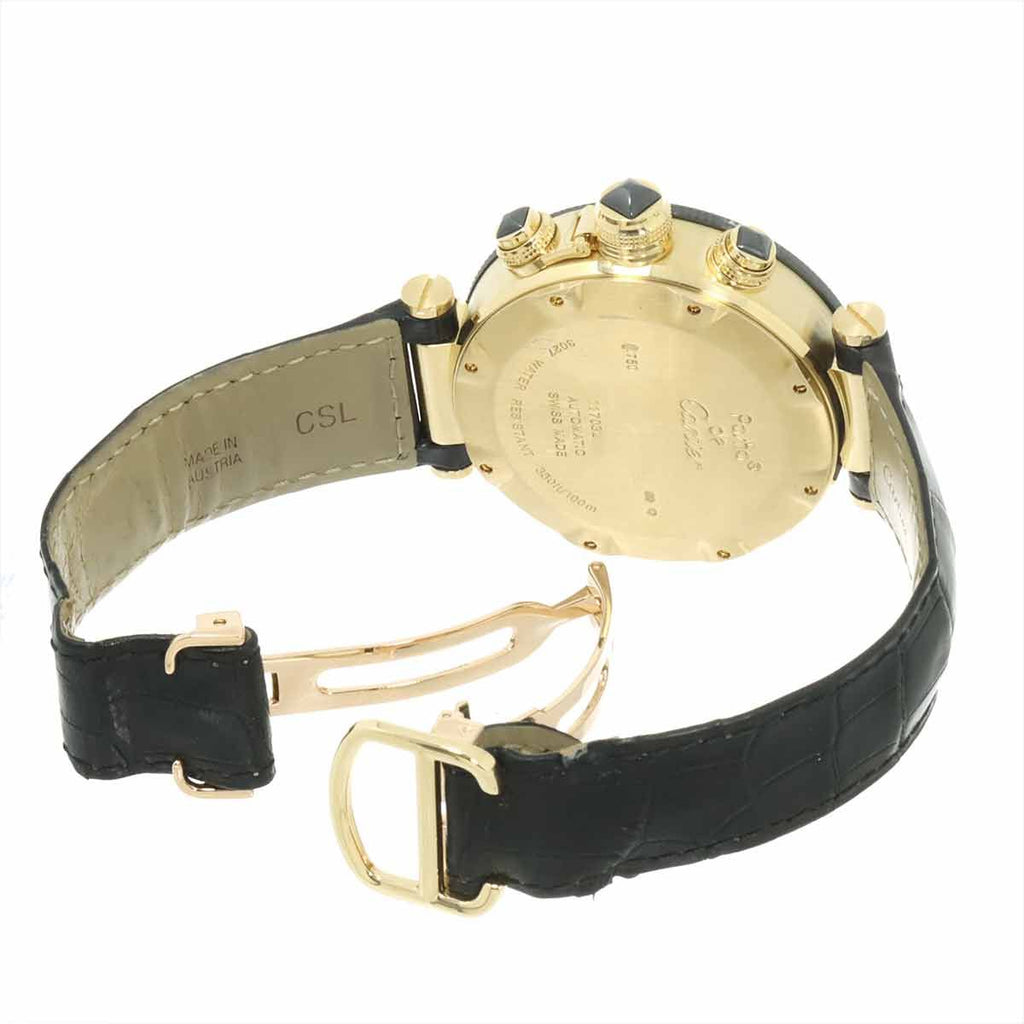 Cartier Pasha Seatimer Chronograph Watch Date 18k Yellow Gold Automatic — view 5