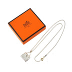 Hermes Kelly Necklace Pendant 925 Sterling Silver Argent — view 2